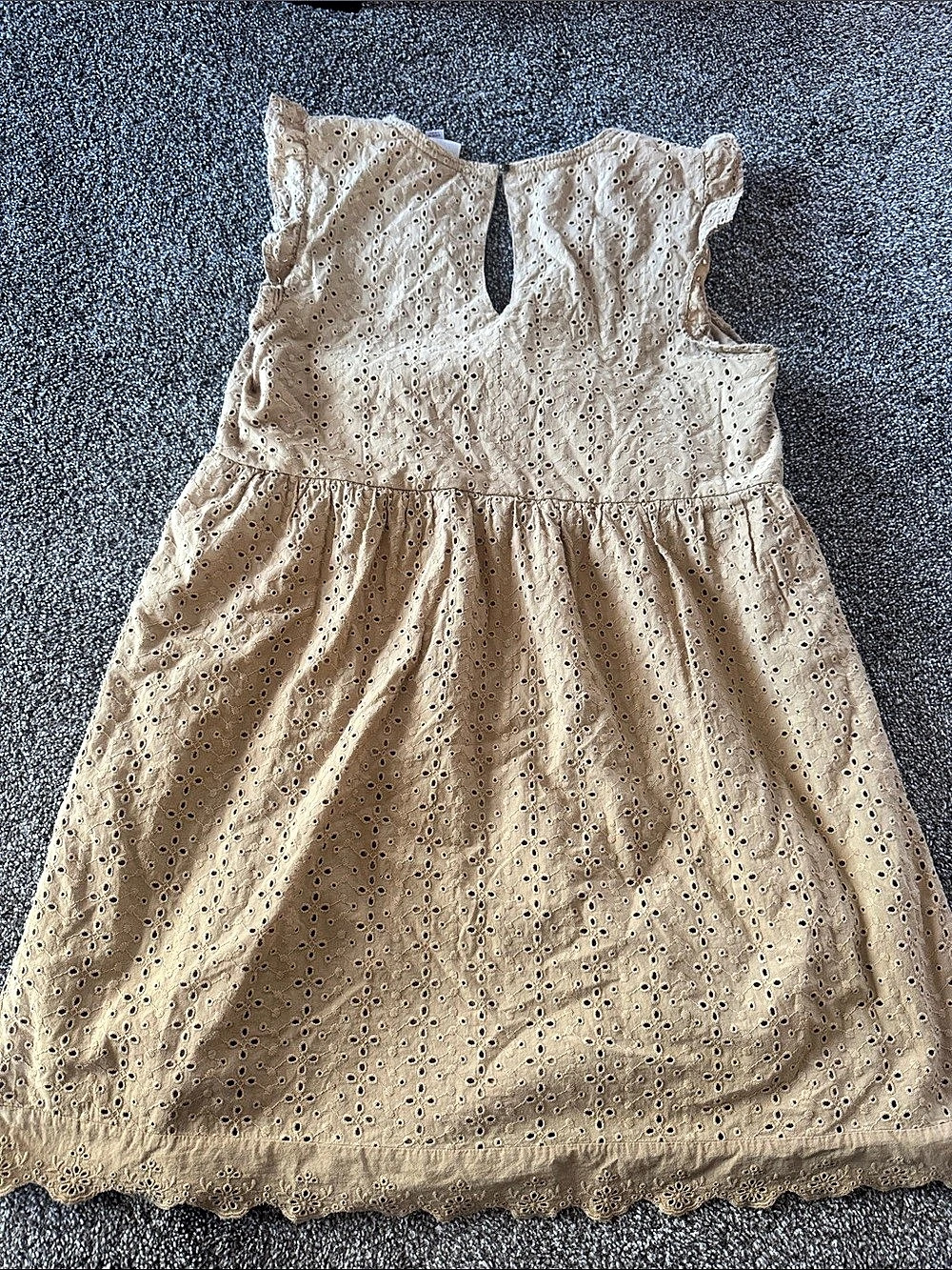 Knox Rose Mini Eyelet Dress in Brown Size Medium Like New